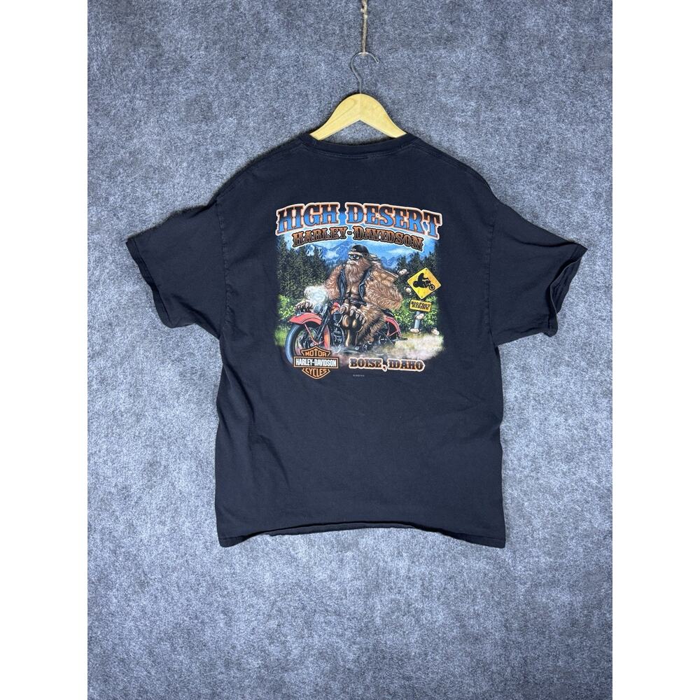 Harley-Davidson Shirt Mens XL Black High Desert Boise Idaho Graphic Tee